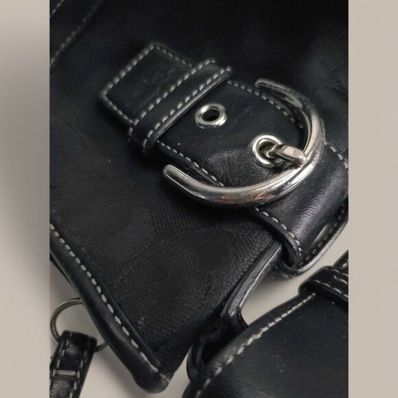 COACH Y2k  Small Duffle Shoulder bag in black - Picture 5 of 11